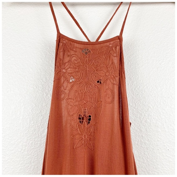 Free People Heat Wave Tunic Dress in‎ Terracotta Size XS - Picture 9 of 14